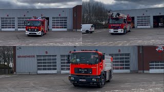 Uitruk Brandweer post Putte voor brand gebouw in Schriek (Heist-o/d-Berg)