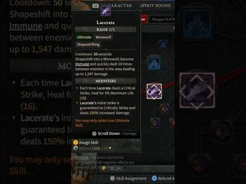 Toxic Werewolf (Poison Druid) DoT Skill Build #diablo4 #openbeta #gaming #shorts #guide