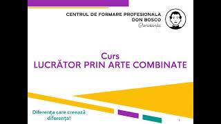 Prezentare curs - Lucrator arte combinate