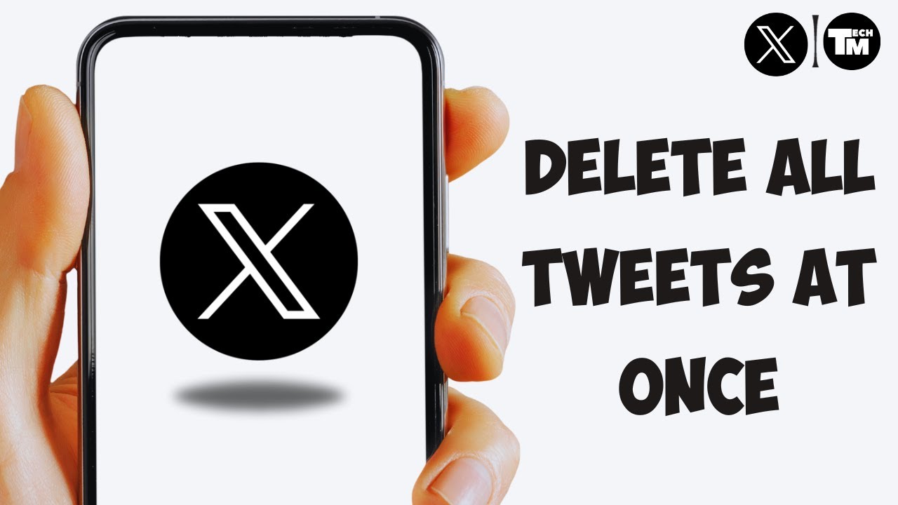 How To Delete All Tweets At Once On Twitter | How To Delete Multiple ...