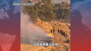 【天下新聞】北加州: Colusa縣野火持續 三縣空氣警告延長 Colusa county wildfire continues air quality alert in three counties