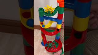 【marble run】くみくみスロープであそんだよ！#知育 #知育玩具