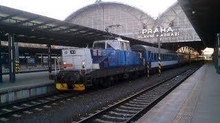 Vlaky ve stanici Praha-Hlavní nádraží / Vonatok Prágában / Trains at Prague