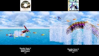 Thunder Force V (1997) COMPARISON (60 FPS) SEGA Saturn / iPlaySEGA