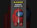 Rigging Among Us Blender - EASY #blender #3d #amongus #tutorial #blender3d
