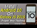 Android 10 On Samsung Galaxy J5 2015