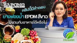 ยางฟองน้ำ EPDM สีขาว ใช้งานกับอาหารได้หรือไม่! คลิปนี้มีคำตอบ