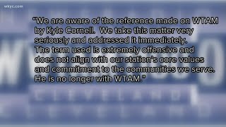 WTAM personality let go due to offensive comments