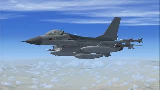 [FSX] F-16 Falcon | Nellis AFB to Edwards AFB [KLSV-KEDW]