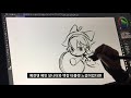 huion 휴이온 🍑kamvas 24 lcd tablet review 🧸 speed painting 스피드페인팅 clip studio