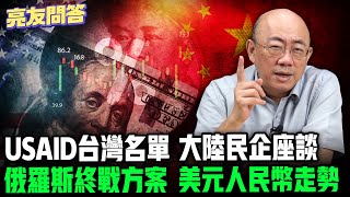 2025.02.21 USAID台灣名單_ 大陸民企座談_ 俄羅斯終戰方案_ 美元人民幣走勢【亮友問答】EP.48 @funseeTW @Guovision-TV