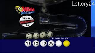 2017 12 26 Mega Millions Numbers and draw results