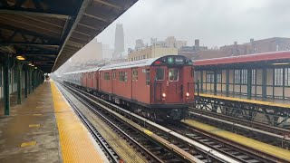 IRT Broadway Line: (1) Trains with Train of Many Colors @ 125th Street (R33ML, R36WF, R62A)