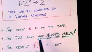 Lecture 43/65: Computable Functions