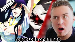 First Time Reacting to OVERLORD Openings (1-4)