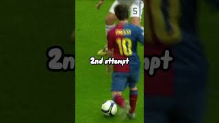 Messi 3 attempts vs Real Madrid 🔥🥵 #fcbarcelona