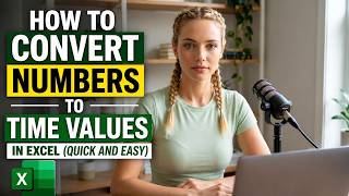 How to Convert Numbers to Time Values in Excel (Quick and Easy)