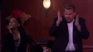 Ariana Grande \u0026 James Corden - The Way I Are - Timbaland Cover