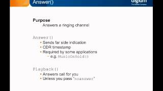 Asterisk Applications - Call Control Applications