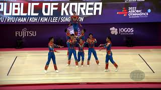 세계에어로빅선수권대회 1위 에어로빅댄스 금메달 획득 / 2022 Aerobic Worlds Guimaraes POR Republic of Korea KOR Aerobic Dance