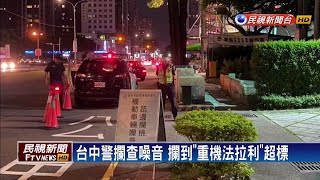 台中警攔查噪音 攔到「重機法拉力」超標－民視新聞