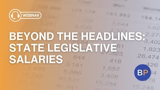Beyond The Headlines State Legislative Salaries