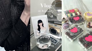 [vlog] 워니의 일상 브이로그˚❤︎₊⁎ ❶워니 또 리그라피♡ ❷미니 타투 받기 ❸솜솜베이커리 체리케이크🍒 ❹삼첩분식 바질떡볶이 ❺택배 언박싱