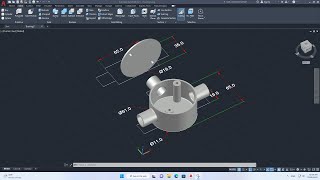 AutoCAD 3D, How to draw terminal box, 3D Modeling