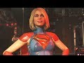 Injustice 2: Supergirl Vs All Characters | All Intro/Interaction Dialogues & Clash Quotes