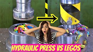 Hydraulic PRESS VS LEGOS (OMG)  #SHORTS