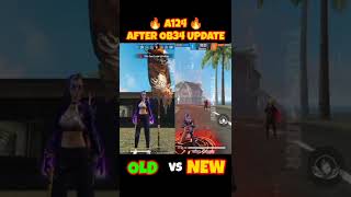 😯😯OLD A124 VS NEW A124 | AFTER OB34 UPDATE IN FREE FIRE | FF VIRAL 🔥🔥