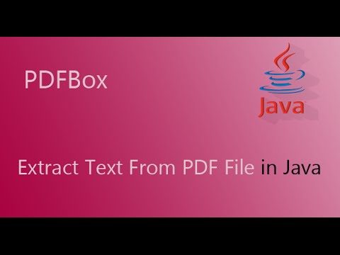 PDFBox Example Code: How to Extract Text From PDF file with java PDFBox Example Code: How to Extract Text From PDF file with java