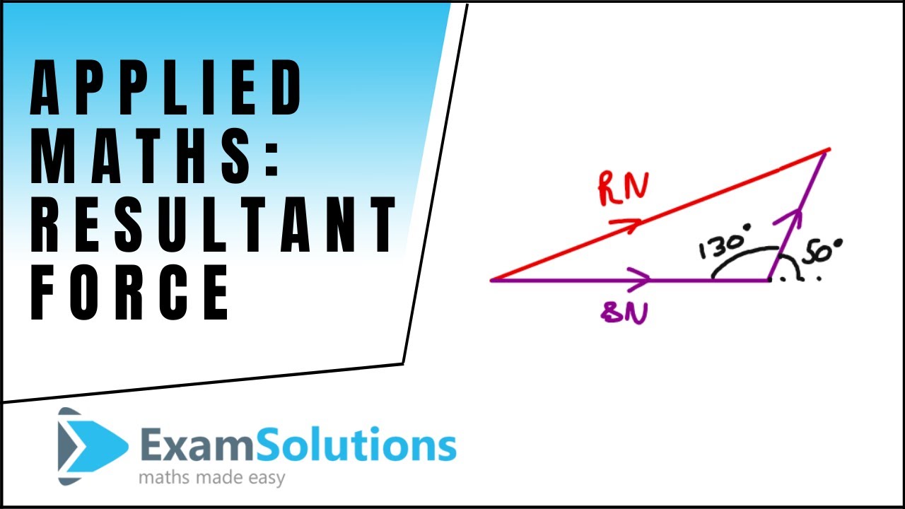 How To Find Resultant Force - Two Forces Mechanics : ExamSolutions ...