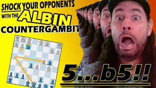 NASTY Chess Traps \u0026 Tactics In the ALBIN COUNTERGAMBIT - The LASKER TRAP \u0026 Other Positions