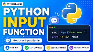Input in python, Learn python easily and fast