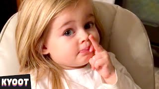 That's a Suspicious Face 😂 | Baby Cute Funny Moments | Kyoot