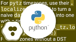 pytz and astimezone() cannot be applied to a naive datetime