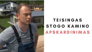 Teisingas stogo kamino apskardinimas