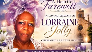 (Part 1) "A Heartfelt Farewell: Ms. Dawn Lorraine Jolly’s Celebration of Life at Corpus Christi."