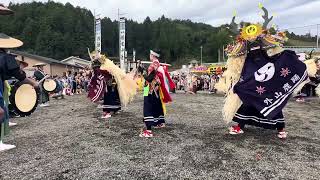 外山鹿踊　鵜住神社例大祭　2023.10.1 鵜住神社　祭り場