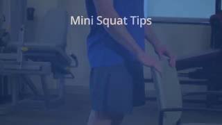 Knee Strengthening Exercise: Mini-squats