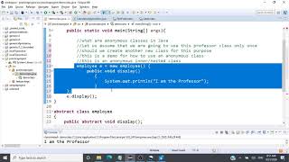 Anonymous Class in Java - Java Programming - CSE1007