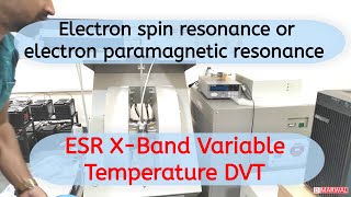 ESR (electron spin resonance) x-band measurement with temperature variation DVT