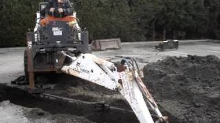 More Digging with a Bobcat 709 Backhoe