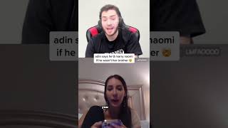 Adin Would Marry His Sister Naomi????😦#adinross #shorts