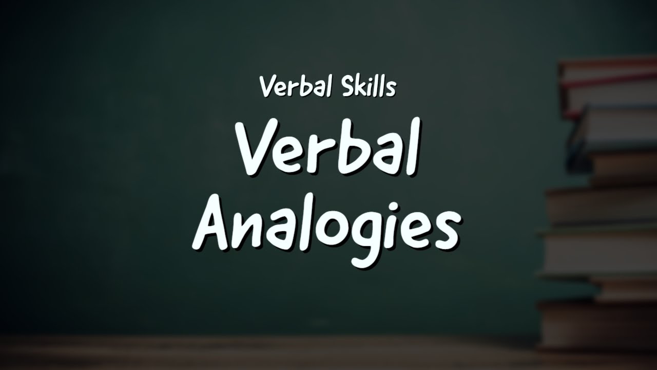 Practice Questions In Analogy - Verbal Skills - YouTube