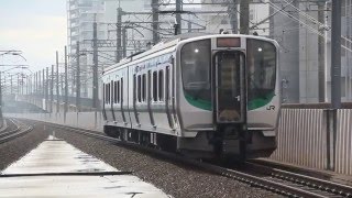 東北本線 E721系1327M 長町駅到着 2016年2月14日