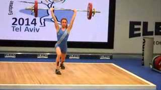 ALDERDICE Emma. IRL .58 kg Category Women. group B. 78kg Clean\u0026Jerk . 06/04/14