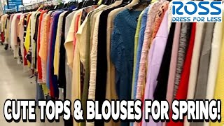 ❤️ROSS DRESS FOR LESS CUTE TOPS \u0026 BLOUSES FOR SPRING | DESIGNER CLOTHING FOR LESS #shopping #fashion