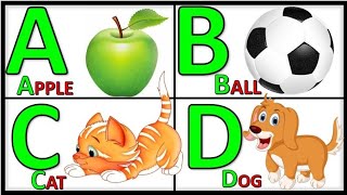 Learn Alphabet AtoZ|English alphabets| Preschool Learning A for APPLE Phonetics|@Prinitmalayalam